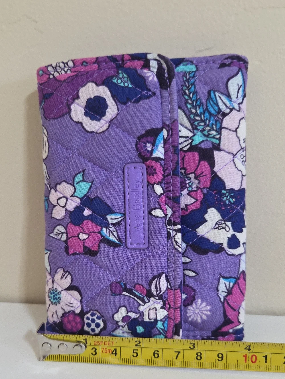 Vera Bradley Purple Floral Quilted Wallet